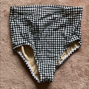 High waisted bikini bottom